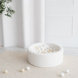 Monio - Plush Ball Pit + 200 Balls (colour of your choice) - Ecru