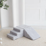 Monio - Plush Foam Soft Play - 3 Elements - Light Grey