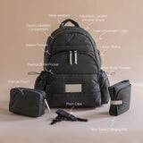Baby Changing Backpack - Soft Black