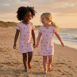 Short Sleeve Nightdress - Raspberry