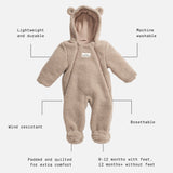 ALF Eco Pramsuit - Beige (With Feet)