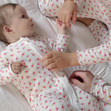 Sleepsuit With Trim - Rose