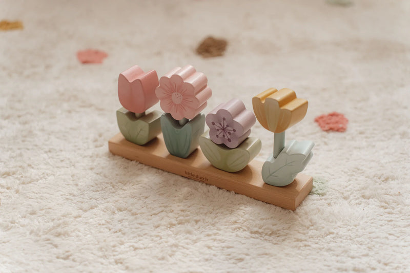 Stacking Puzzle Flowers - Fairy Garden