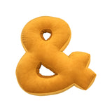 Betty's Home Yellow Velvet Alphabet Cushion