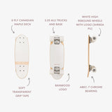 BANWOOD SKATEBOARD - WHITE