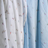 Extra Large Organic Baby Muslins, Set of 2 - Little Farm / Radish