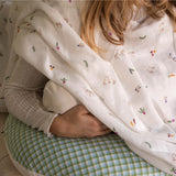 Extra Large Organic Baby Muslins, Set of 2 - Little Farm / Radish