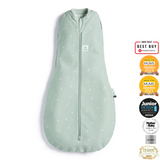 ergoPouch - Organic Summer Cocoon Swaddle Sleeping Bag - Sage 0.2 TOG