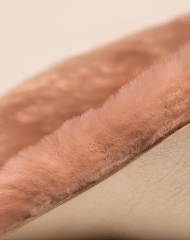 Baby Sheepskin Snuggler Pramliner - Rose Gold