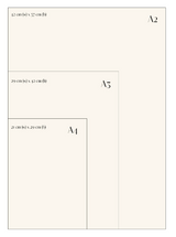 Bonjour' - Word Art Print