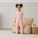 ergoPouch - Organic Winter Long Sleeved Sleep Onesie - Daisy 2.5 TOG