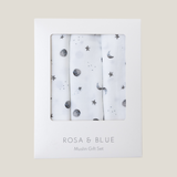 Bamboo Muslin Gift Set - Starlit Moon
