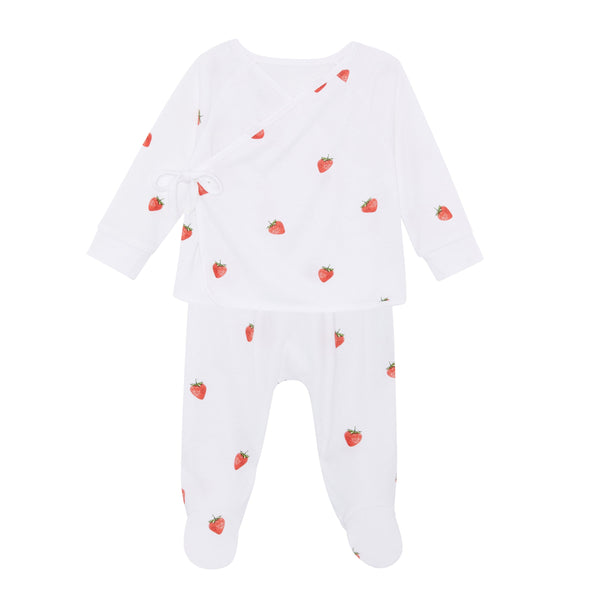 Wrap-Over 2 Piece Set - Strawberry