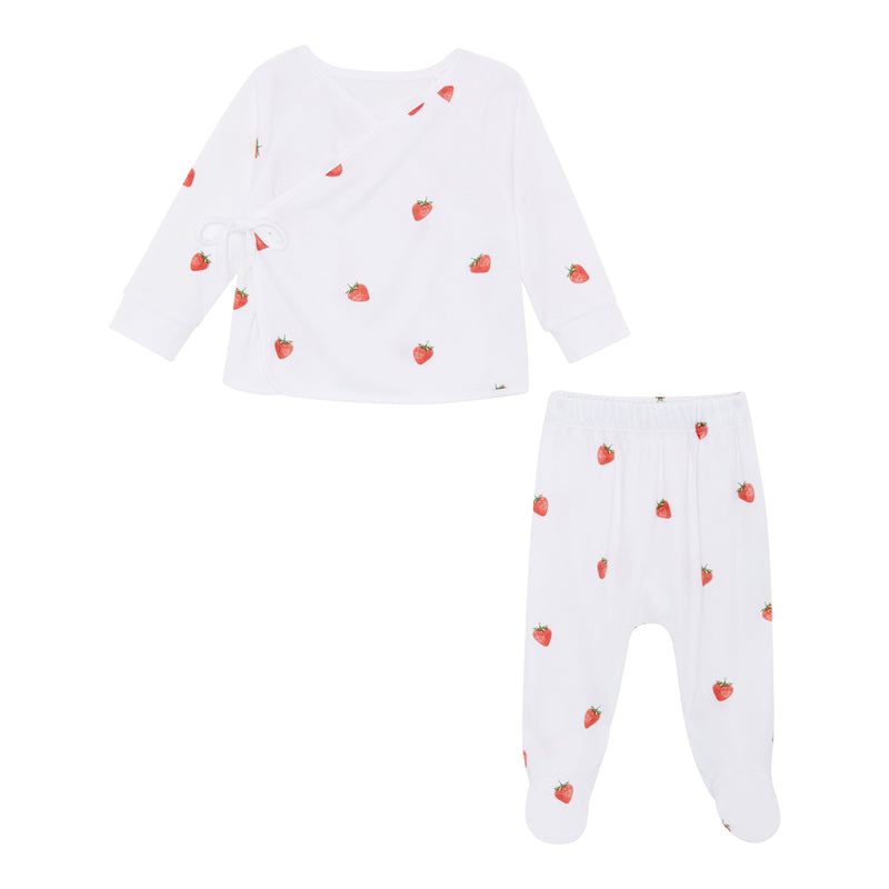 Wrap-Over 2 Piece Set - Strawberry