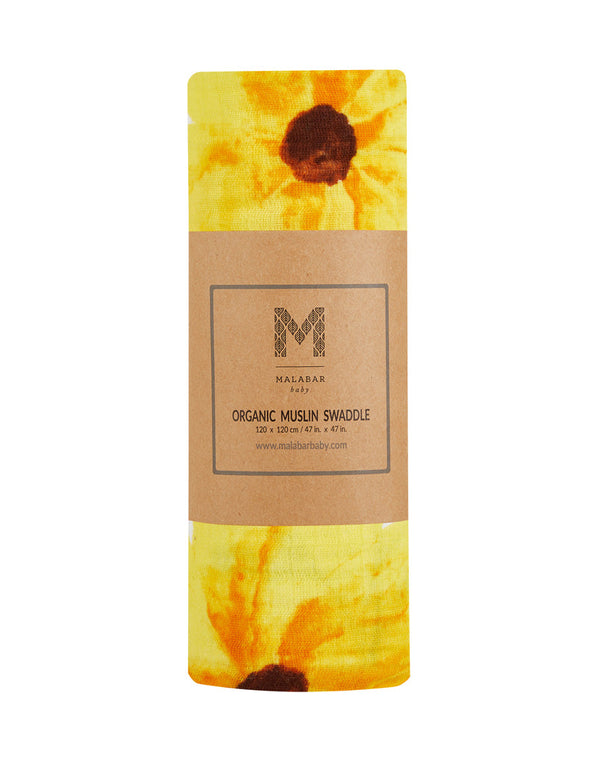 Organic Swaddle - Sunflower