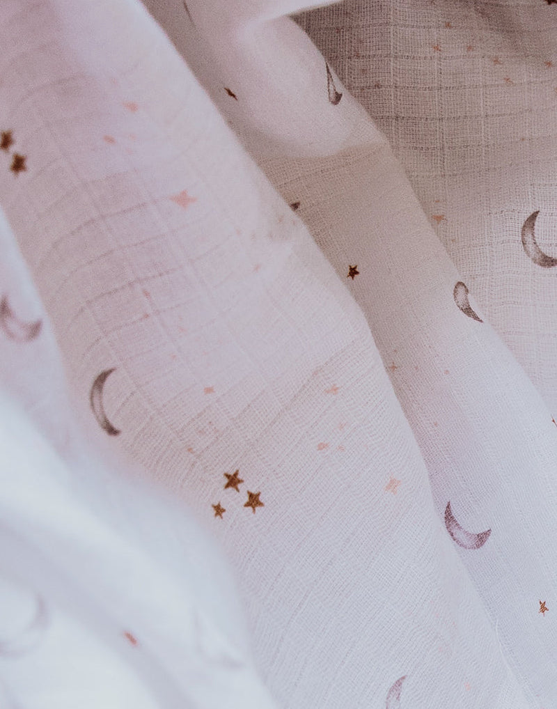 Organic Swaddle - Star & Moon