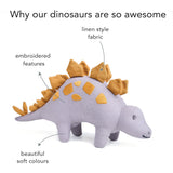 Steggy Linen Dinosaur Toy
