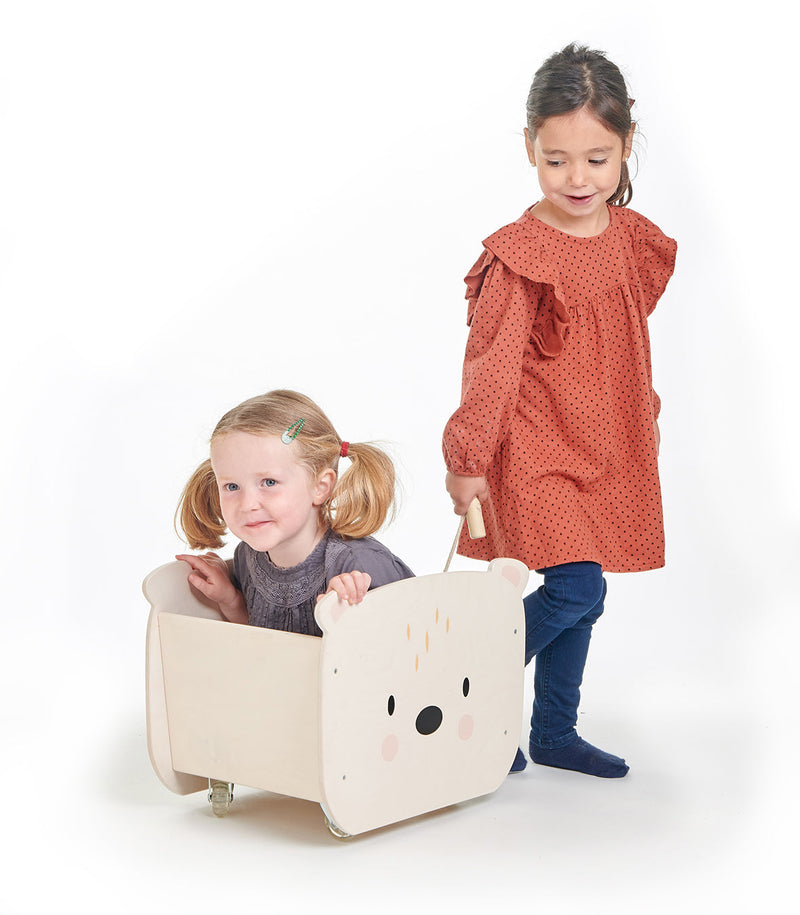 Pull Along Bear Cart