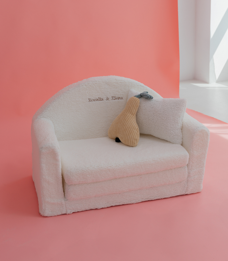 Personalised Toddler Boucle Sofa
