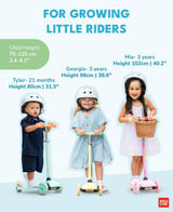 Blue & Green - Teeny 3 Wheel Scooter