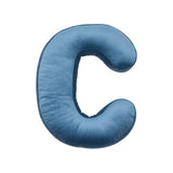Betty's Home Blue Velvet Alphabet Cushion
