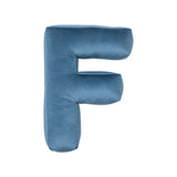 Betty's Home Blue Velvet Alphabet Cushion