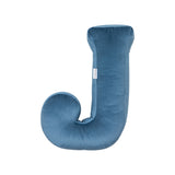 Betty's Home Blue Velvet Alphabet Cushion