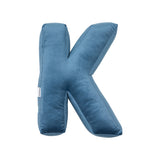 Betty's Home Blue Velvet Alphabet Cushion
