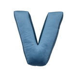 Betty's Home Blue Velvet Alphabet Cushion