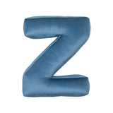 Betty's Home Blue Velvet Alphabet Cushion