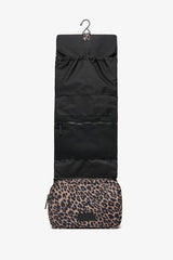 T+M Travel Roll Up Hanging Organiser Leopard Print