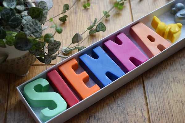 Beeswax Personalised Crayons 3-8 Letter Names