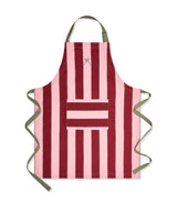 Kitchen Apron - Bold Stripe Burgundy