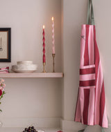 Kitchen Apron - Bold Stripe Burgundy