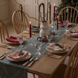 Embroidered Linen Napkins, Set of 2 - Natural