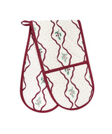 Double Oven Glove - Berry Ribbons