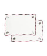 Cotton Place Mats, Set of 2 - Berry Ribbons