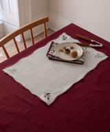 Cotton Place Mats, Set of 2 - Berry Ribbons