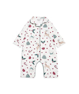 Baby Flannel Sleepsuit - Christmas Carousel