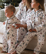 Baby Flannel Sleepsuit - Christmas Carousel
