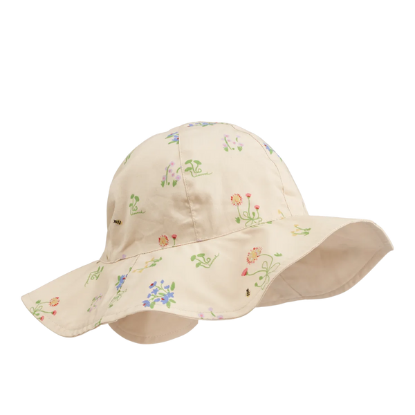 Liewood - Amelia Reversible Hat - Flora Sandy/Sandy
