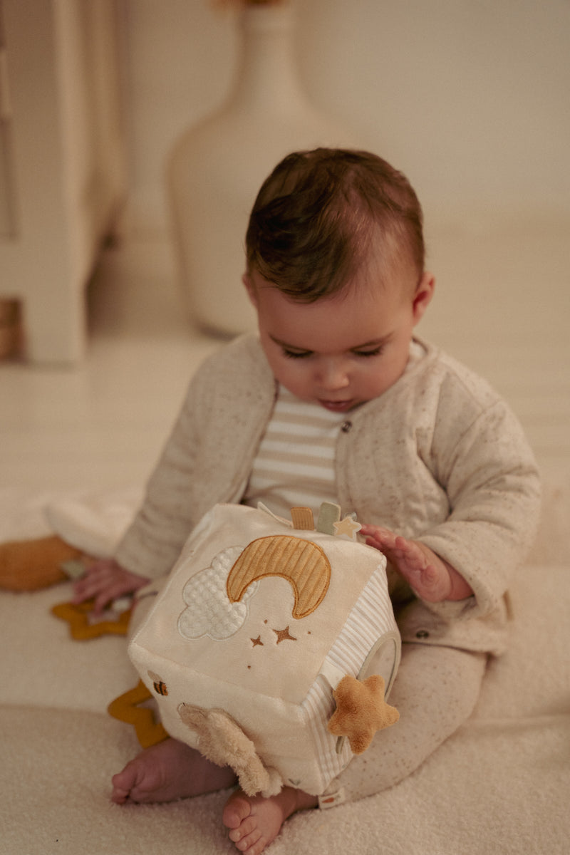 Little Dutch - Soft Activity Cube - Newborn Nautrals