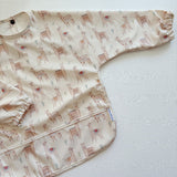 Long Sleeved Baby Bib - Alpacas