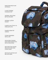 Alto Changing Backpack Brown Modern Floral Print