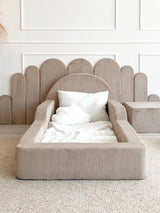 Monio - Children's Bed - Corduroy Beige