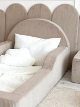 Monio - Children's Bed - Corduroy Beige