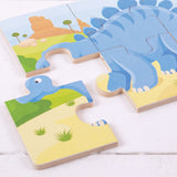 Dinosaur (6 Piece Puzzles) - 3 Puzzles