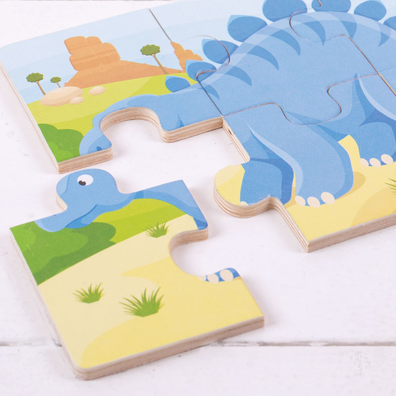 Dinosaur (6 Piece Puzzles) - 3 Puzzles