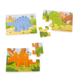 Dinosaur (6 Piece Puzzles) - 3 Puzzles