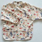 Long Sleeved Baby Bib - Vintage Circus